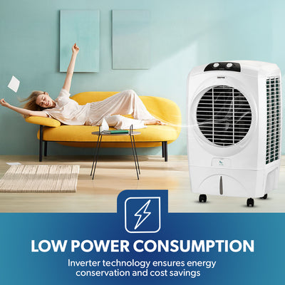 Geepas GAC9603 Air Cooler | 45L Large Capacity with Powerful Airflow | Efficient Honeycomb Cooling Pads| Adjustable Speed |  Water Level Indicator| 2 Years Warranty