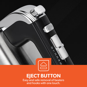 Geepas Hand Mixer GHM2001 | 400W Powerful Electric Hand Mixer| 5 Speed Control| Turbo Function| Stainless Steel Beaters| Lightweight Design| Easy to Use| 2 Years Warranty