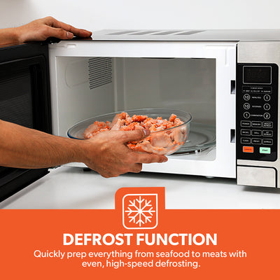 Geepas  Digital Grill Microwave Oven GMO1897 |30L |1000W | Multiple Cooking Menus| Child Safety Lock| Digital Control Panel | Reheating, Defrost & Grill | 1-Year Warranty