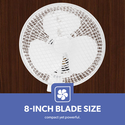 Geepas GF9626 8-Inch 2-in-1 Table & Clip Fan | Super Quiet Copper Motor | 2-Speed Adjustable Control | Wide Oscillation | Compact & Portable Design | 2 Years Warranty