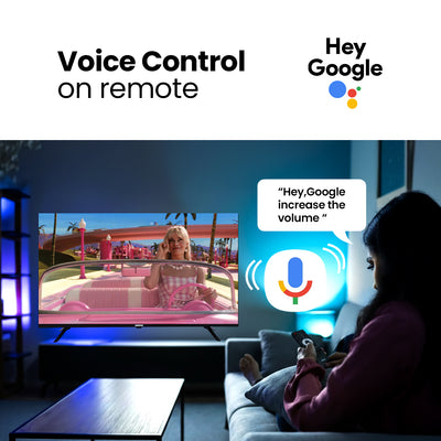 Geepas GLED5505GTQLD 55 Inch 4K Ultra HD QLED Smart Google TV |   Dolby Audio |  Built-in Chromecast |  3840x2160 Resolution |  HDMI & USB Ports |  Voice Remote