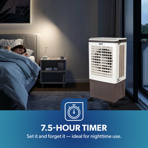 Geepas GAC9433 Digital Air Cooler | 45L Large Water Tank | 150W Power | Ice Box Technology | 3 Wind Speeds | 7.5-Hour Timer | Remote Control  | 2 Years Warranty