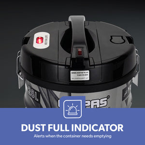 Geepas GVC2598 Drum Vacuum Cleaner | 2300W High Power | Large Capacity Dust Tank| Low Noise Operation| Strong Suction & Efficient  Deep Cleaning Appliance for Home