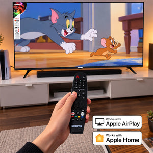 Geepas GLED7079SWUHD 70 Inch 4K Ultra HD Smart LED TV | webOS Hub| Dolby Audio| Netflix| YouTube| Prime Video| Apple AirPlay & Home | Wi-Fi, Bluetooth, 3 HDMI & 2 USB