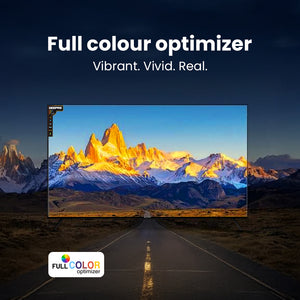 Geepas GLED9017CQLED 90”  Ultra HD QLED Smart TV |Android 14 | Frameless Design | Full Color Optimizer | 3 HDMI, 2 USB,  300cd/m² Brightness | Energy Saving Technology