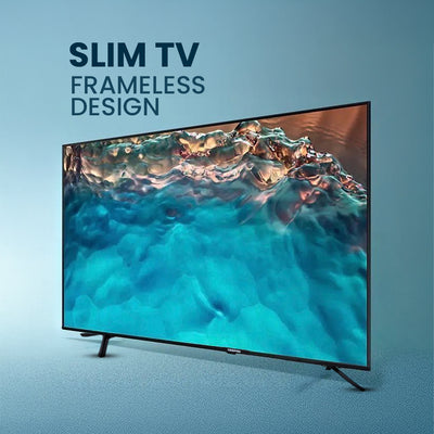 Geepas GLED5505GTQLD 55 Inch 4K Ultra HD QLED Smart Google TV |   Dolby Audio |  Built-in Chromecast |  3840x2160 Resolution |  HDMI & USB Ports |  Voice Remote