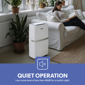 Geepas GDH21218UK 20L Dehumidifier with Touch Control Panel | Child Lock Safety | Humidity Indicator Light | Portable Moisture Control Unit for Home, Office & Basement