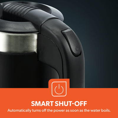 2-in-1 Double Layer Traveller's Kettle, 0.5L Kettle, GK38055 | 12V Portable Electric Car Kettle | Stainless Steel Coffee Mug with Cigarette Lighter Charger