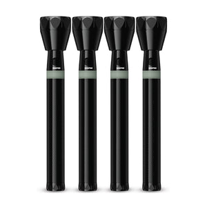 Geepas GFL4601 Rechargeable LED Flashlight 4PCS Combo | 7W CREE LED | 5000mAh Battery | 2000m Beam Range | Aircraft-grade aluminium body | Stable &regulated light output