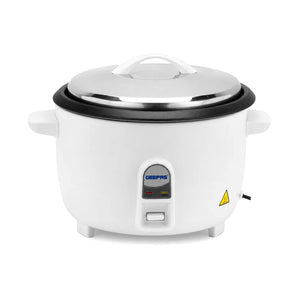 Geepas GRC4325 Multifunction Rice Cooker | 1L Capacity | 3-in-1 Cook | Steam & Keep Warm | Removable Non-Stick Inner Pot | Glass Lid | 400W | Cool-touch handles