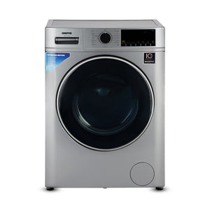 Geepas GWMF7125SRG 7kg Inverter Front Load Washing Machine |  1200 RPM |  16 Wash Programs |  Steam & Quick Wash | LED Display | Stainless Steel Drum & Low Noise System