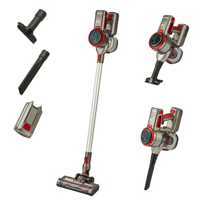 Geepas GVC19041UK Cordless 2-in-1 Stick and  Handheld Vacuum Cleaner | Lightweight Floor-to-Ceiling Cleaning | Multi-Surface Performance | Low Maintenance Design