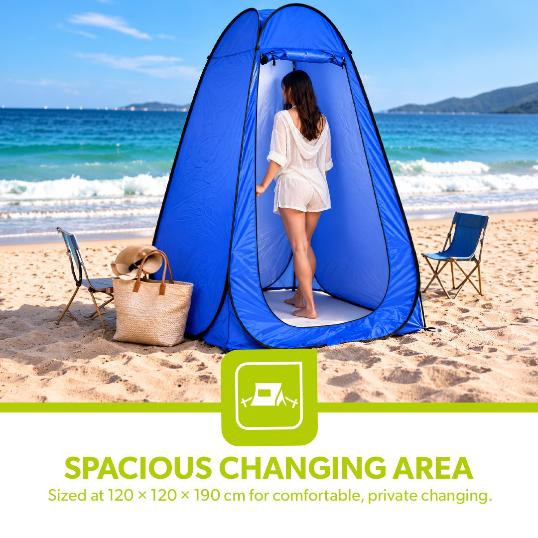Royalford RF12937 Cloth Changing Tent | Strong Iron Frame | Premium Polyester Fabric | Portable Privacy Tent | Perfect for Beach, Camping, Travel and Outdoor Use