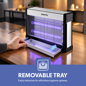 Geepas GBK25609 Electric Insect Killer 12W | Dual 6W UV Tubes | Chemical-Free Fly & Mosquito Killer | no toxic fumes or vapors | Advanced insect control technology
