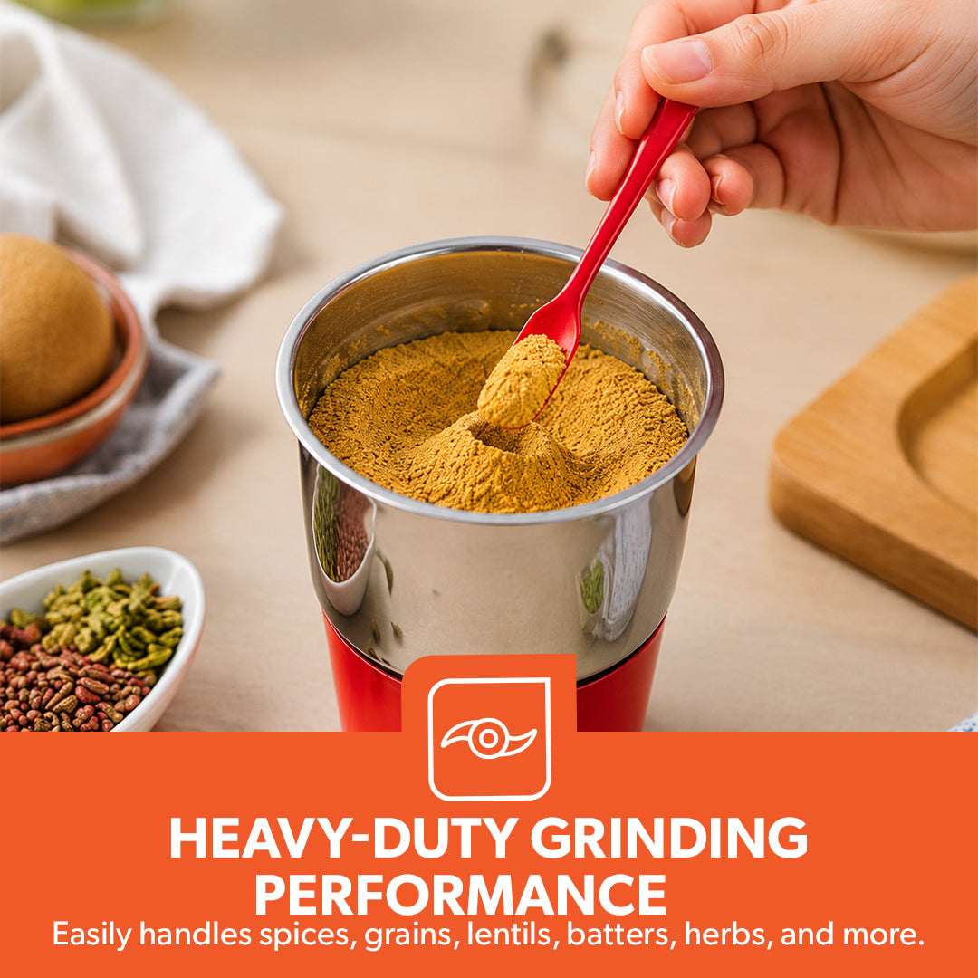 Geepas GSB44086 750W 3-in-1 Mixer Grinder | 3 Stainless Steel Jars & Copper Motor | Sharp Stainless Steel Blades | 3-Speed Control with Pulse Function | ABS Plastic Body