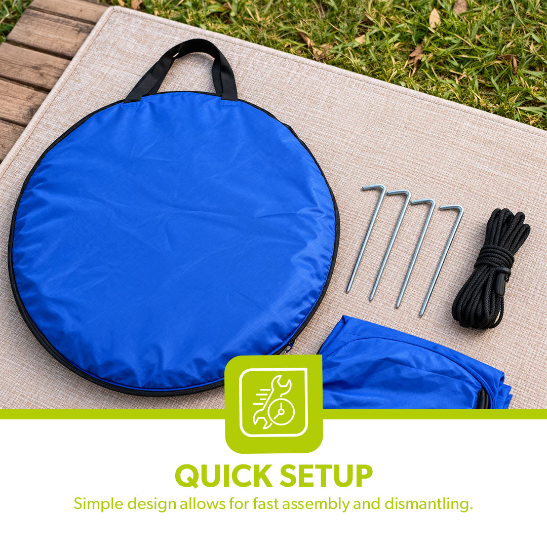 Royalford RF12937 Cloth Changing Tent | Strong Iron Frame | Premium Polyester Fabric | Portable Privacy Tent | Perfect for Beach, Camping, Travel and Outdoor Use