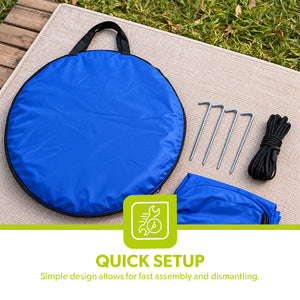 Royalford RF12937 Cloth Changing Tent | Strong Iron Frame | Premium Polyester Fabric | Portable Privacy Tent | Perfect for Beach, Camping, Travel and Outdoor Use