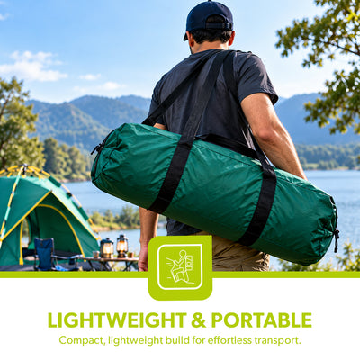 Royalford RF10297 6 Person Season Tent | Waterproof & Durable Camping Tent | Quick Easy Setup| Spacious Portable Outdoor Shelter for Family Camping, Travel, Hiking Etc
