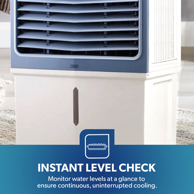 Geepas GAC16021 Digital Air Cooler | 60L Tank |200W Powerful Motor | Remote Control with Dual Modes | 3 Speed Settings with Timer | Portable Cooler with Ice Box & Wheels
