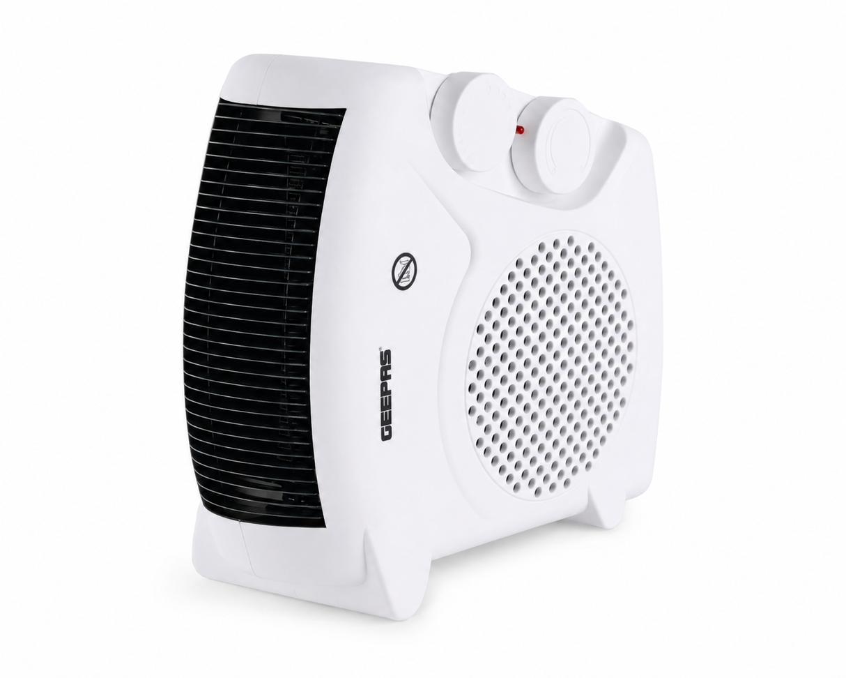 Geepas GFH9520 Fan Heater 2000W | Portable Room Heater with Adjustable Thermostat | Dual Heat Setting  | Three Airflow Modes | Instant Heating |Overheat Protection