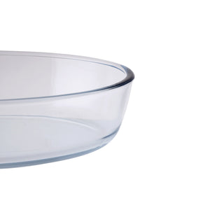 RoyalFord RF8804 Borosilicate Glass Baking Tray Set |  1.6L | Oven Safe Dish | Microwave & Freezer Safe Durable Heat Resistant Glass Bakeware | Easy To Clean Kitchen Set