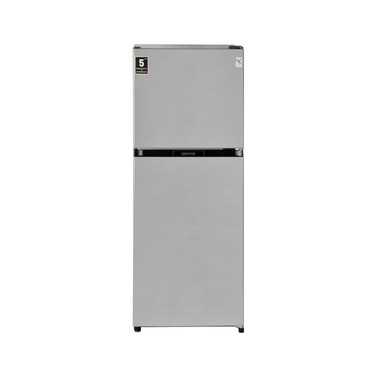 Geepas GRF2708WPN Total No Frost Double Door Refrigerator| 270L Gross Capacity |   Double Door Design | Quick Cooling System | Electronic Controls |Low Noise Operation