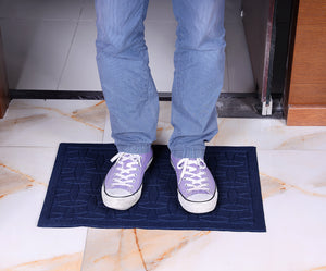 Royalford RF4953 Door Mat| Anti-Slip, Durable Indoor & Outdoor Entrance Floor Mat| Textured Surface, Dirt Trapping Design, Easy Clean, Long Lasting and Stylish Home Use|