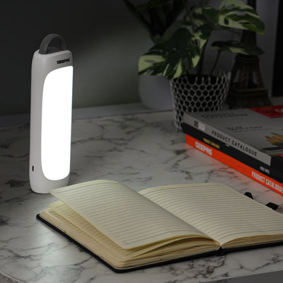 Geepas GE51037 Rechargeable Emergency Lantern | 30 LED Lights | 1200mAh Lithium Battery | USB Charging | Full Charge Indicator | Perfect  for Home & Outdoor Use