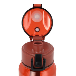 Royalford RF12353 700ml BPA-Free Water Bottle | 100% Food Grade  | Flip-Top Lid | Secure Locking Mechanism | Lightweight Design | Transparent Body |  Reusable Design