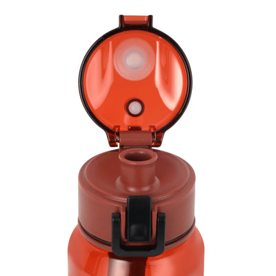 Royalford RF12353 700ml BPA-Free Water Bottle | 100% Food Grade  | Flip-Top Lid | Secure Locking Mechanism | Lightweight Design | Transparent Body |  Reusable Design