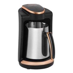 Geepas GCM41517 Turkish Coffee Maker 250ml | 600W | Touch Control Coffee Machine | Sound and light alarm | Boil-dry and overheat protection  | Heat-resistant plastic