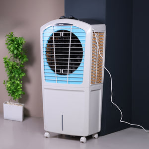Geepas Premium Desert Air Cooler-GAC1519H1 /Comes with  100L Large Tank Capacity, 4-way Air Deflection, Auto Swing, Low Noise Operation / Inverter Compatible