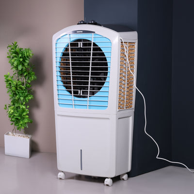 Geepas Premium Desert Air Cooler-GAC1519H1 /Comes with  100L Large Tank Capacity, 4-way Air Deflection, Auto Swing, Low Noise Operation / Inverter Compatible
