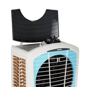 Geepas GAC1519H1 Desert Air Cooler | 100L Water Tank Capacity | 3-Side Honeycomb Pads, Bacteria Shield Technology|  Powerful Airflow & Rust-Free Body| 2 Years Warranty