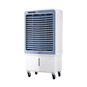 Geepas GAC16021 Digital Air Cooler | 60L Tank |200W Powerful Motor | Remote Control with Dual Modes | 3 Speed Settings with Timer | Portable Cooler with Ice Box & Wheels
