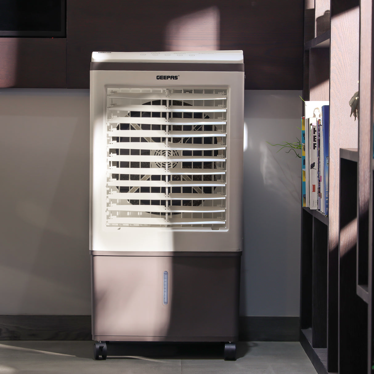 Geepas GAC9433 Digital Air Cooler | 45L Large Water Tank | 150W Power | Ice Box Technology | 3 Wind Speeds | 7.5-Hour Timer | Remote Control  | 2 Years Warranty