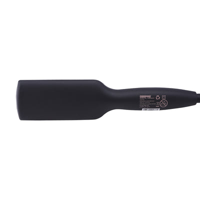 Geepas GHBS86037 Ceramic Hair Brush with Digital Temperature Control | 45W Hair Straightening Brush | Fast PTC heating technology | Instant heat-up | 360° swivel cord