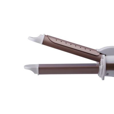 Geepas GH8686 2-in-1 Wet & Dry Hair Curling Iron | Straightener & Curler Combo| 360° Swivel Cord| Quick Heat-Up| Dual Function for All Hair Types| 40W | 2-Year Warranty