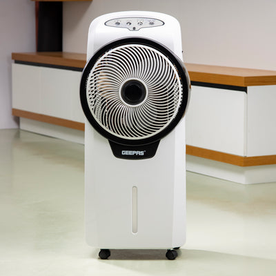 Rechargeable Air Cooler, 7 Hours Working, GAC9580 | 12V 4.5Ah rechargeable battery | 15Hrs Charging Time | 3 Speed, 3 Wind Mode | 7L Water Tank