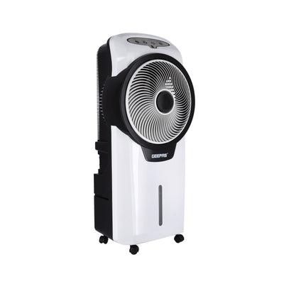 Geepas GAC9580 Rechargeable Air Cooler| Portable AC/DC Cooling System with 12V 4.5Ah Battery|3-Speed Settings| Long Backup Duration| Compact & Energy Efficient Design