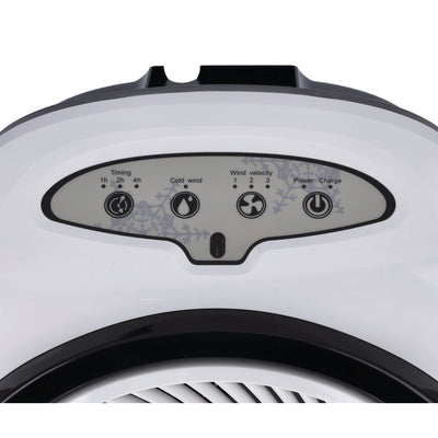 Geepas GAC9580 Rechargeable Air Cooler| Portable AC/DC Cooling System with 12V 4.5Ah Battery|3-Speed Settings| Long Backup Duration| Compact & Energy Efficient Design