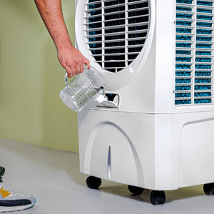 Geepas GAC9602 Air Cooler | 70L Large Water Tank| 150W Power Consumption| Efficient Honeycomb Cooling Pads| Rust Proof Fan| High Airflow Performance| 2 Years Warranty