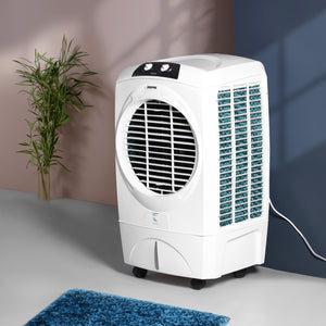Geepas 45L Water Tank Capacity Air Cooler- GAC9603S/ Honeycomb Pads / Inverter Technology / Low Power Consumption / Multi-Directional Wheels/ Made in India/ White Color