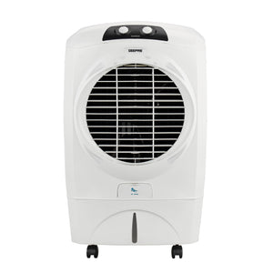 Geepas 45L Water Tank Capacity Air Cooler- GAC9603S/ Honeycomb Pads / Inverter Technology / Low Power Consumption / Multi-Directional Wheels/ Made in India/ White Color