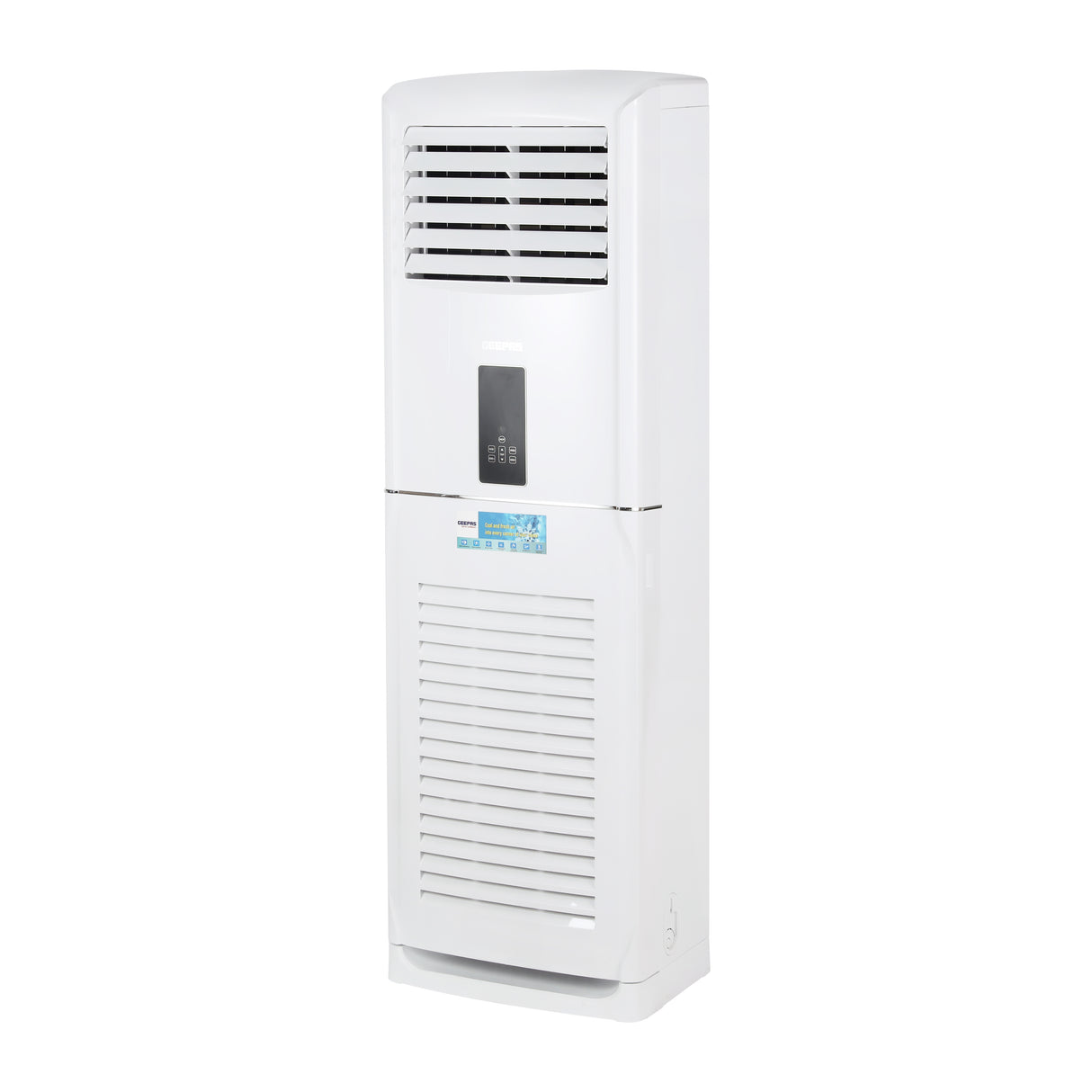 Geepas 3.0 Ton Portable Air Conditioner T3- GACFS3634CA/ 32073 BTU Capacity, Piston Compressor, LED Display Panel/ Easy to Move Wheels, Self-Cleaning Function