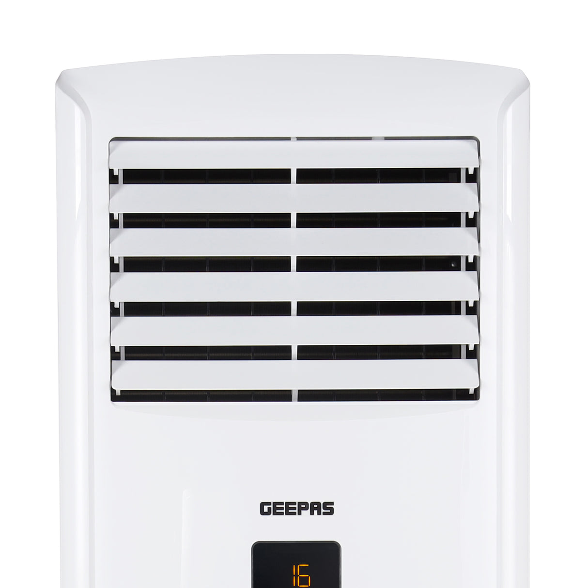 Geepas 3.0 Ton Portable Air Conditioner T3- GACFS3634CA/ 32073 BTU Capacity, Piston Compressor, LED Display Panel/ Easy to Move Wheels, Self-Cleaning Function