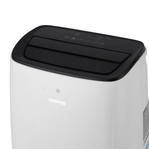 Geepas GACP7023CU Portable Air Conditioner 7000 BTU| Cool, Fan & Dry Modes with Remote Control | Digital LED display| Dehumidification function |Easy-moving castor wheels