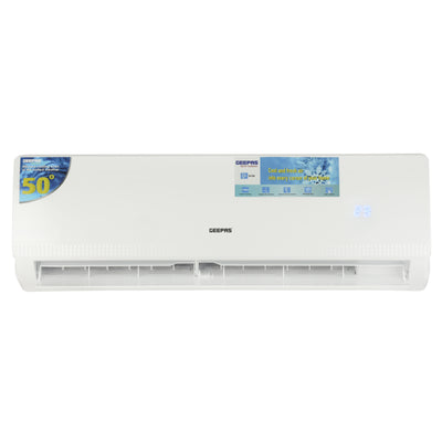 Geepas GACS1248TCU 1.0 Ton Split Type Air Conditioner | 12000 BTU Powerful Turbo Cooling | LED Display | Multiple Flow Speed | Quiet Air Supply System |  1-Year Warranty