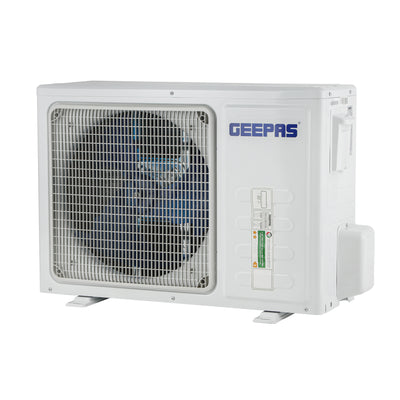 Geepas Split Type Air Conditioner- GACS18025CU/ 18000 BTU Capacity, Equipped with Turbo Function and Multiple Flow Speed for Fast Cooling, White
