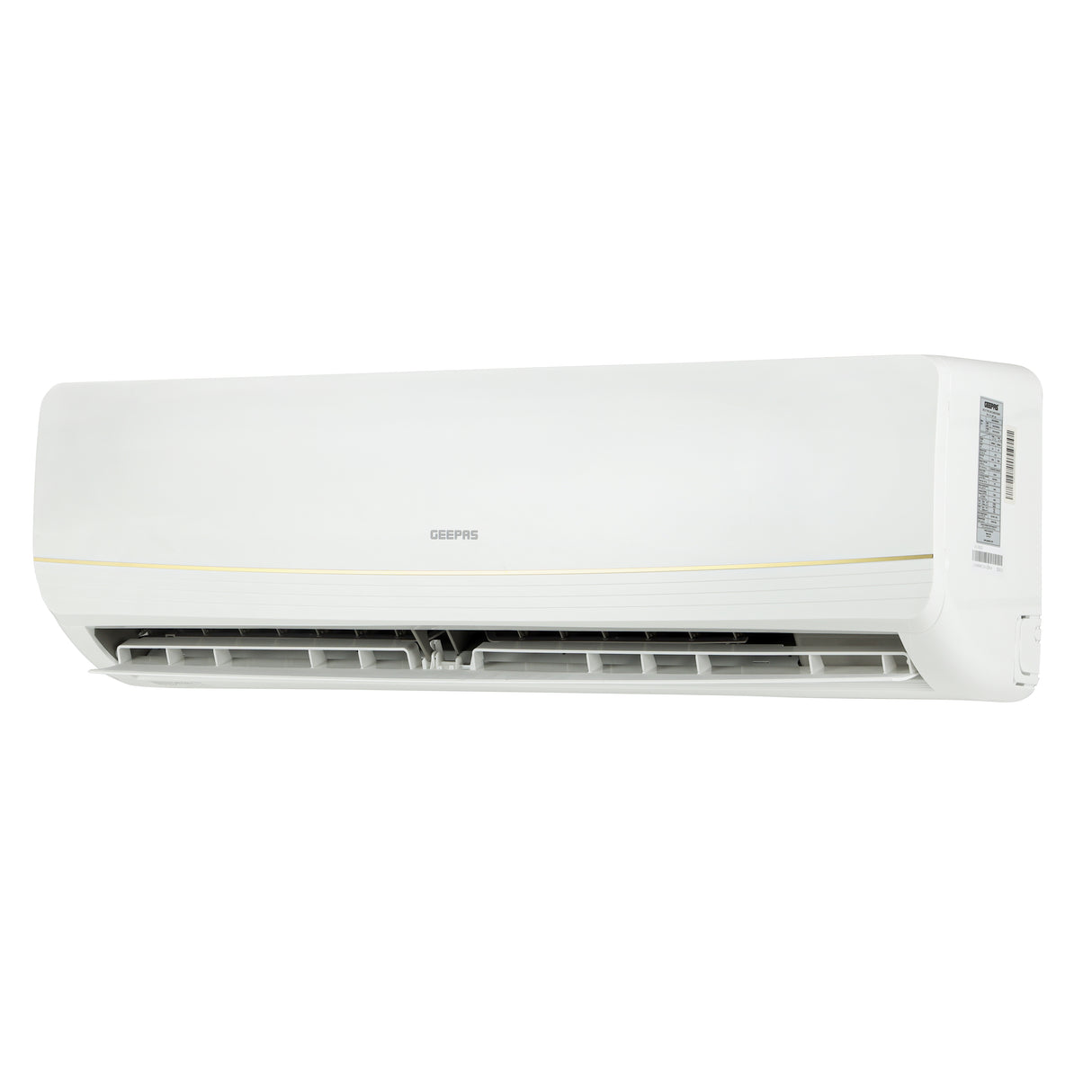 Geepas Split Type Air Conditioner- GACS18025CU/ 18000 BTU Capacity, Equipped with Turbo Function and Multiple Flow Speed for Fast Cooling, White